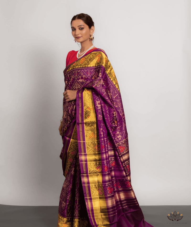 Silk Single Ikat Patola Saree