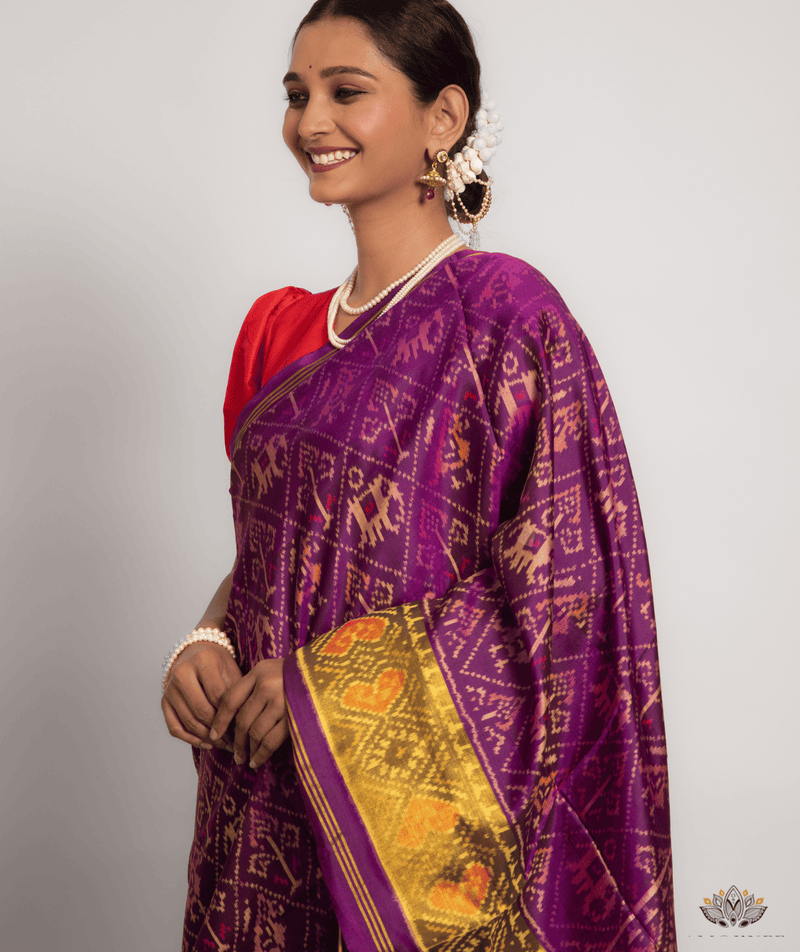 Silk Single Ikat Patola Saree