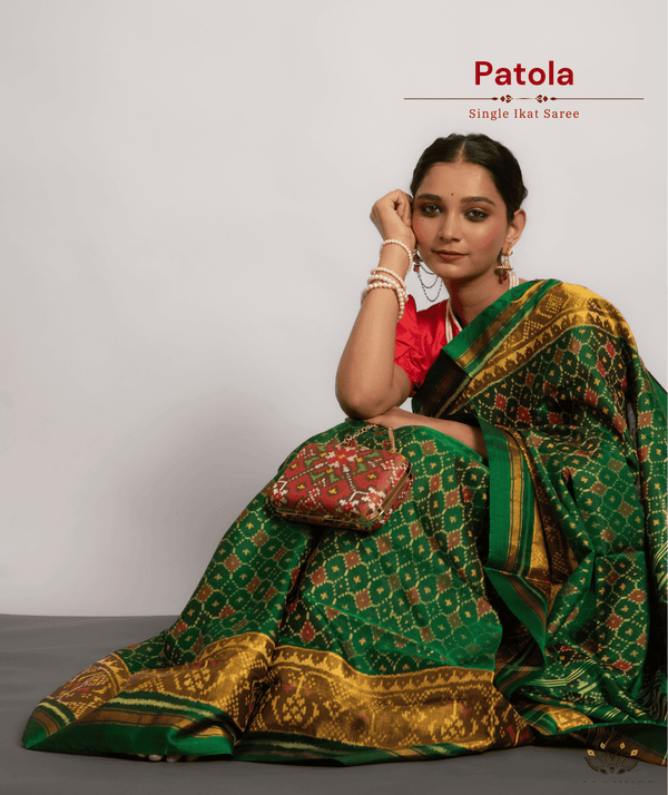 Silk Single Ikat Patola Saree