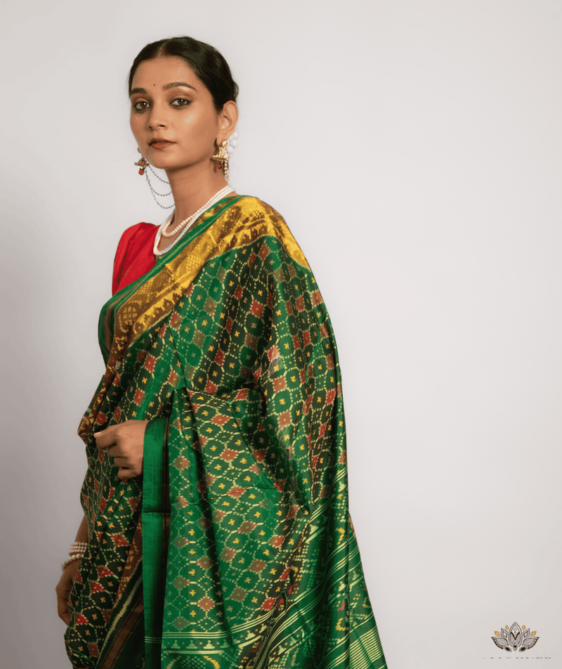 Silk Single Ikat Patola Saree