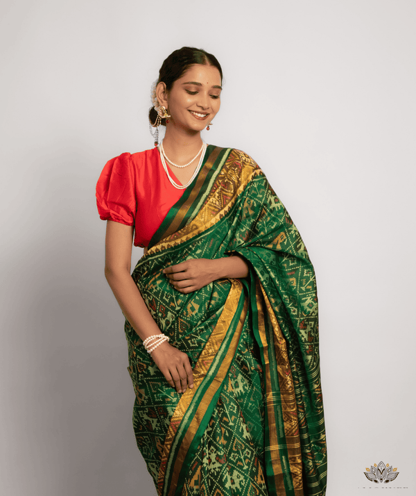 Silk Single Ikat Patola Saree