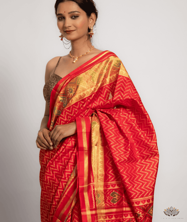 Silk Single Ikat Patola Saree