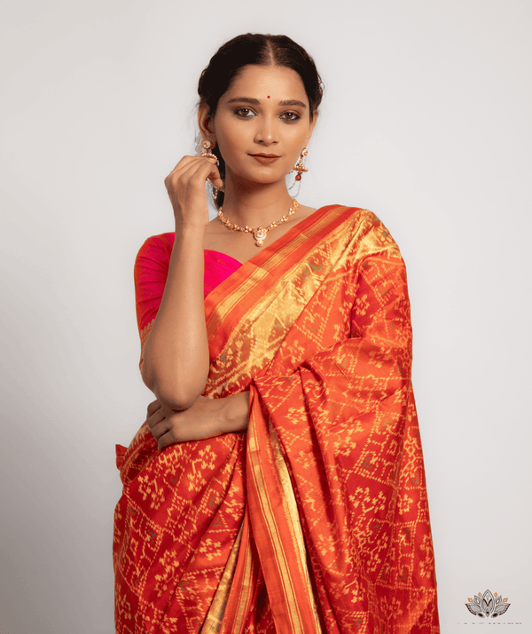 Silk Single Ikat Patola Saree