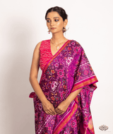 Silk Semi Double Ikat Patola Saree