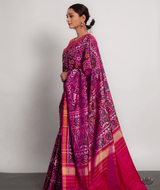 Silk Semi Double Ikat Patola Saree