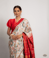 Silk Semi Double Ikat Patola Saree