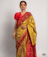 Silk Semi Double Ikat Patola Saree