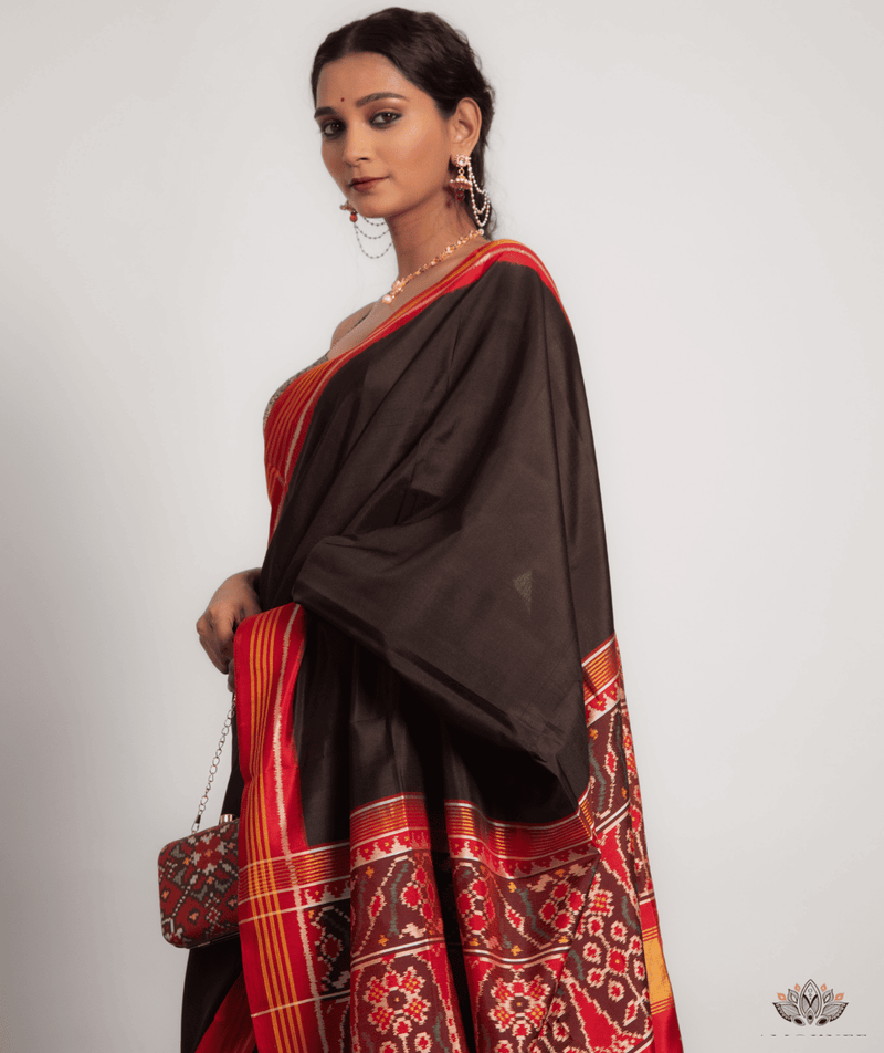 Silk Semi Double Ikat Patola Saree