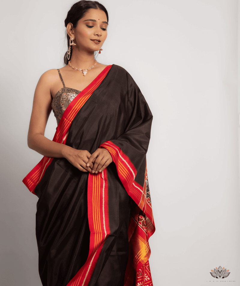 Silk Semi Double Ikat Patola Saree