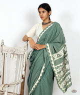 Handstitched Applique Saree