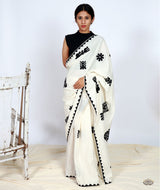 Handstitched Applique Saree