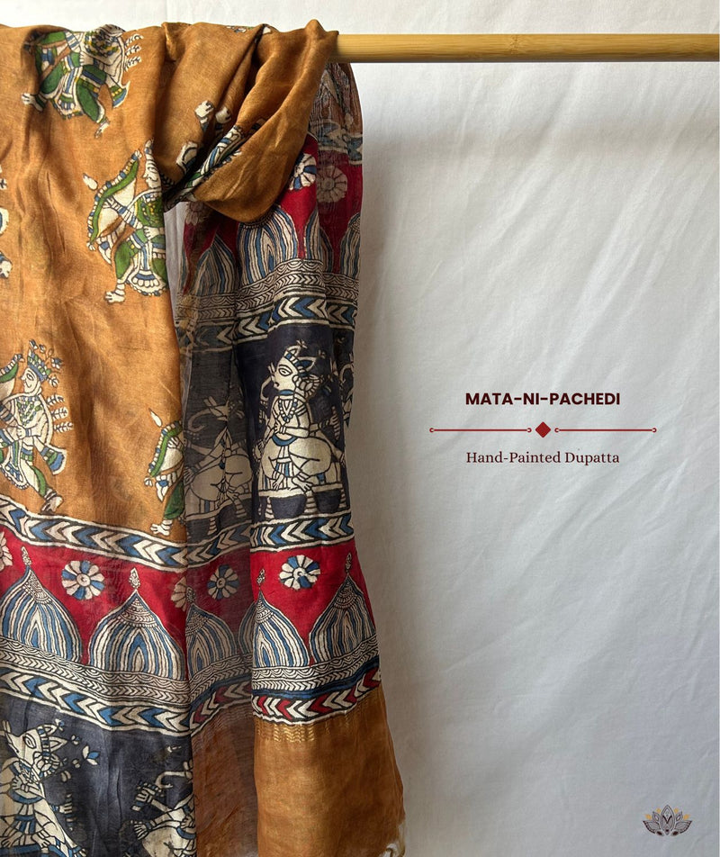 Mata ni Pachhedi Chanderi Silk Dupatta