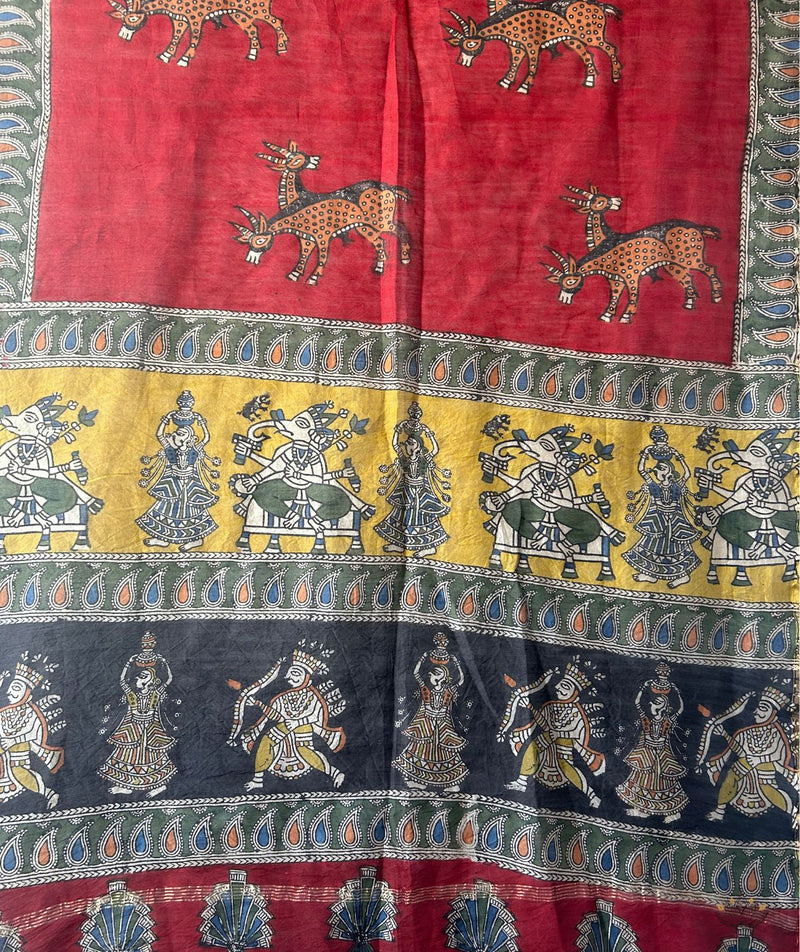 Mata ni Pachhedi Chanderi Silk Dupatta