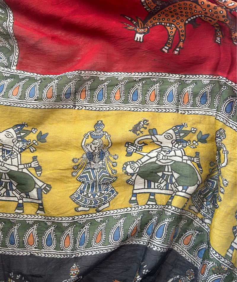 Mata ni Pachhedi Chanderi Silk Dupatta