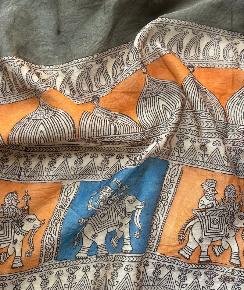 Mata ni Pachhedi Chanderi Silk Dupatta