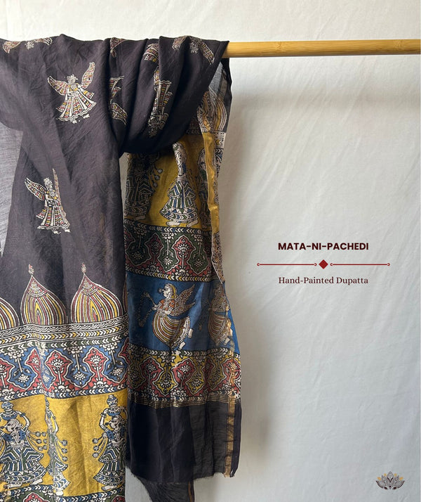 Mata ni Pachhedi Chanderi Silk Dupatta