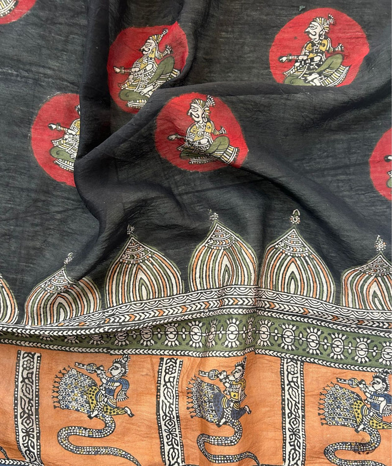 Mata ni Pachhedi Chanderi Silk Dupatta