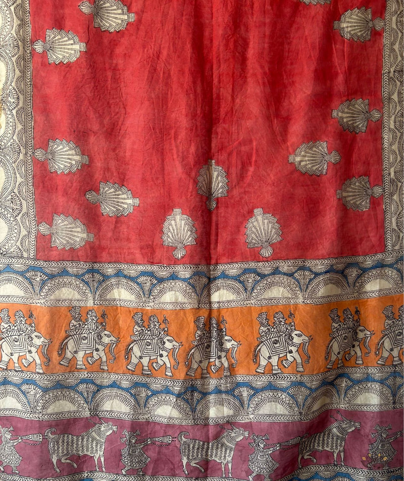 Mata ni Pachhedi Chanderi Silk Dupatta