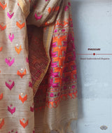 Phulkari Hand Embroidery Dupatta