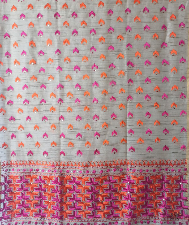 Phulkari Hand Embroidery Dupatta