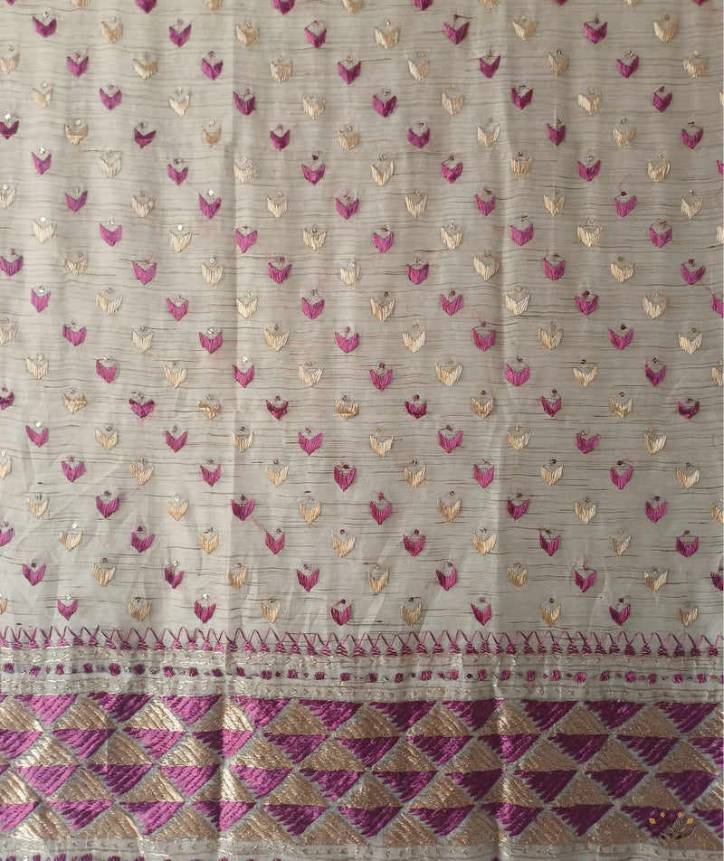 Phulkari Hand Embroidery Dupatta