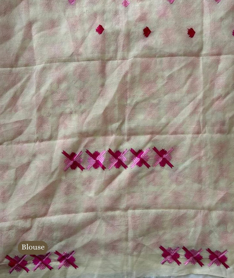 Phulkari Hand Embroidery Saree