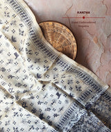 Kantha Embroidered Art Silk Dupatta