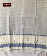 JAMDANI HANDWOVEN COTTON SUIT PIECE AND DUPATTA