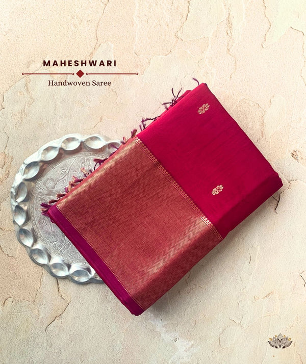 MAHESHWARI COTTON SILK SAREE