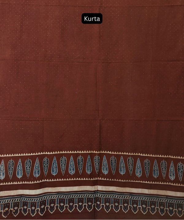 AJRAKH COTTON HAND BLOCK PRINTED TWO PIECE SUIT