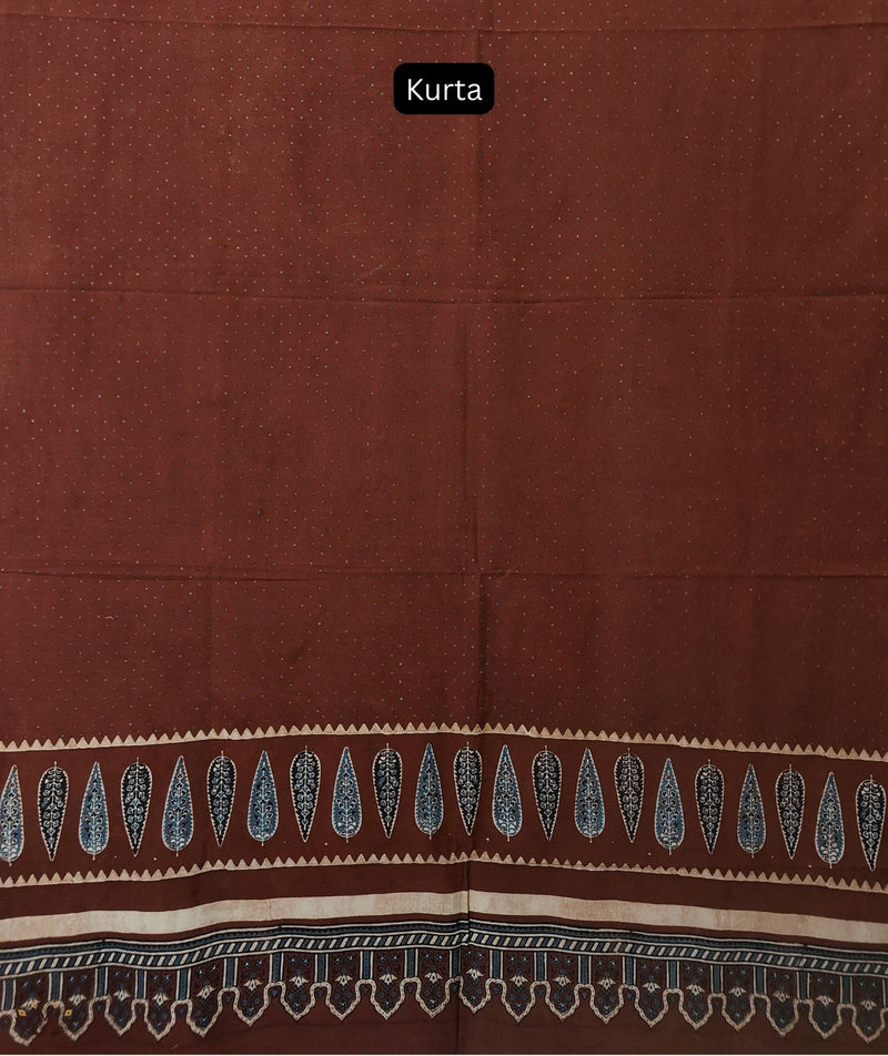 AJRAKH COTTON HAND BLOCK PRINTED TWO PIECE SUIT