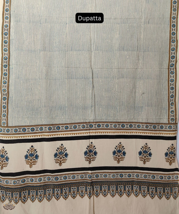 AJRAKH COTTON HAND BLOCK PRINTED TWO PIECE SUIT