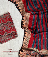 Ajrakh modal silk 2 piece suit