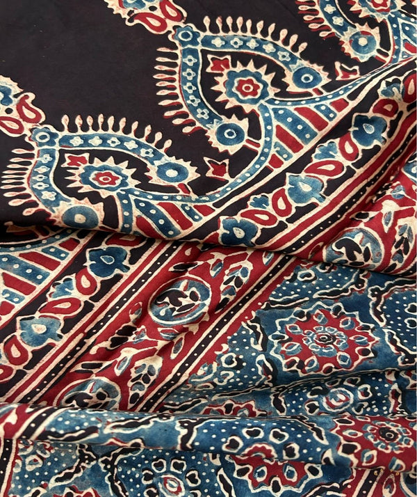 Ajrakh modal silk 2 piece suit
