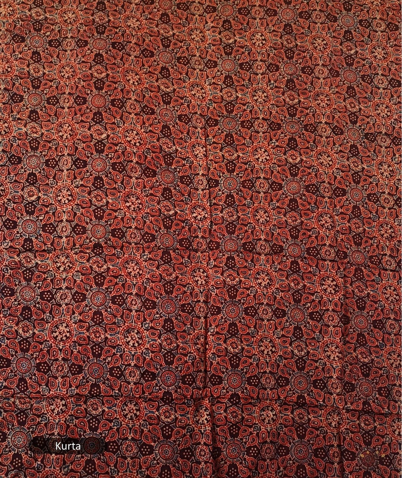 Ajrakh modal silk 2 piece suit