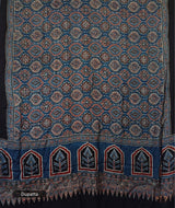 Ajrakh modal silk 2 piece suit