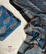 Ajrakh modal silk 2 piece suit