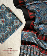 Ajrakh modal silk 2 piece suit