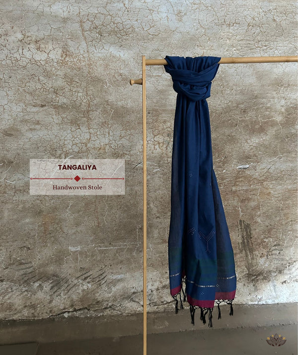 Tangaliya Cotton Handwoven Stole