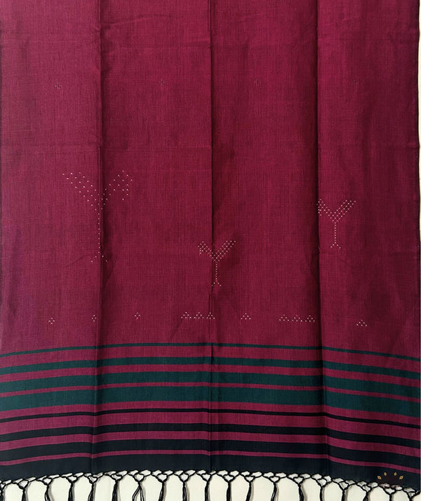 Tangaliya Cotton Handwoven Stole
