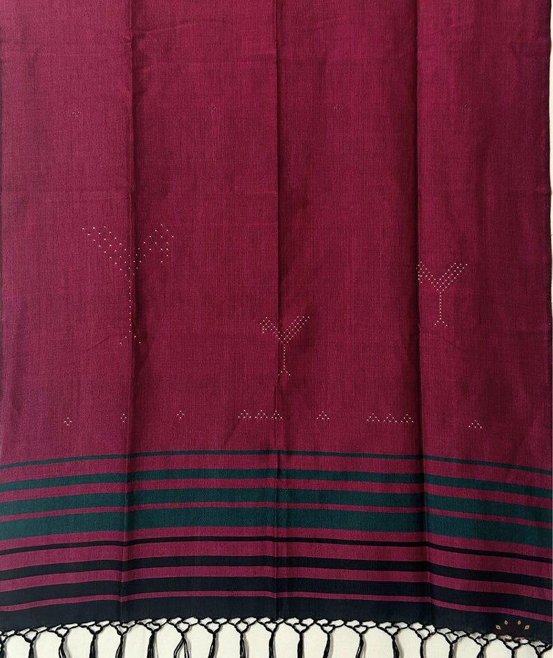 Tangaliya Cotton Handwoven Stole