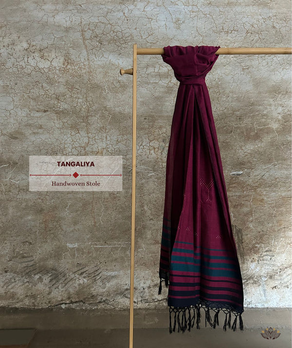 Tangaliya Cotton Handwoven Stole