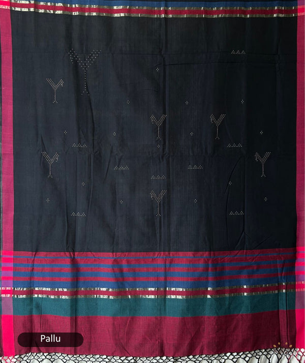 Tangaliya Cotton Handwoven Saree