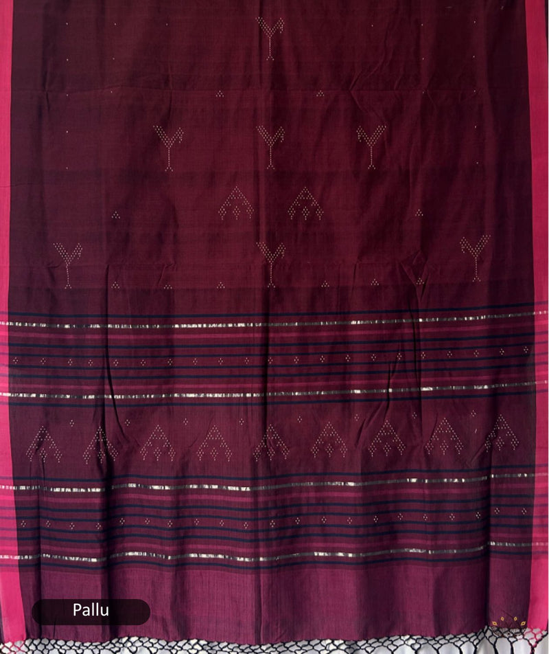 Tangaliya Cotton Handwoven Saree