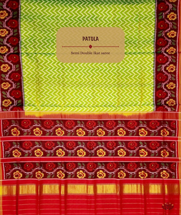 Patola Semi Double Ikat Sarees