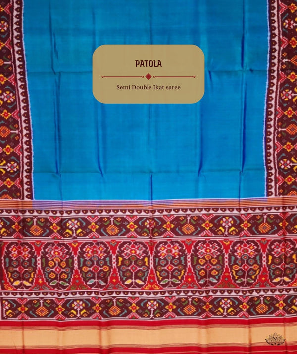 Patola Semi Double Ikat Sarees