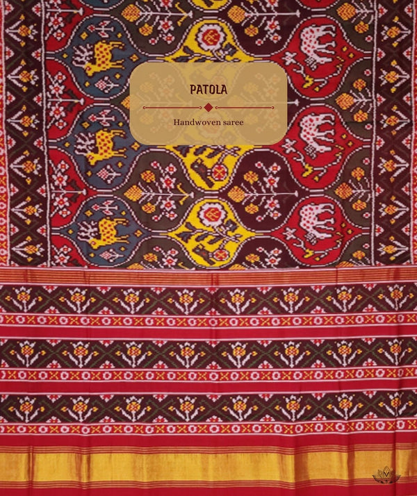 Patola Semi Double Ikat Sarees