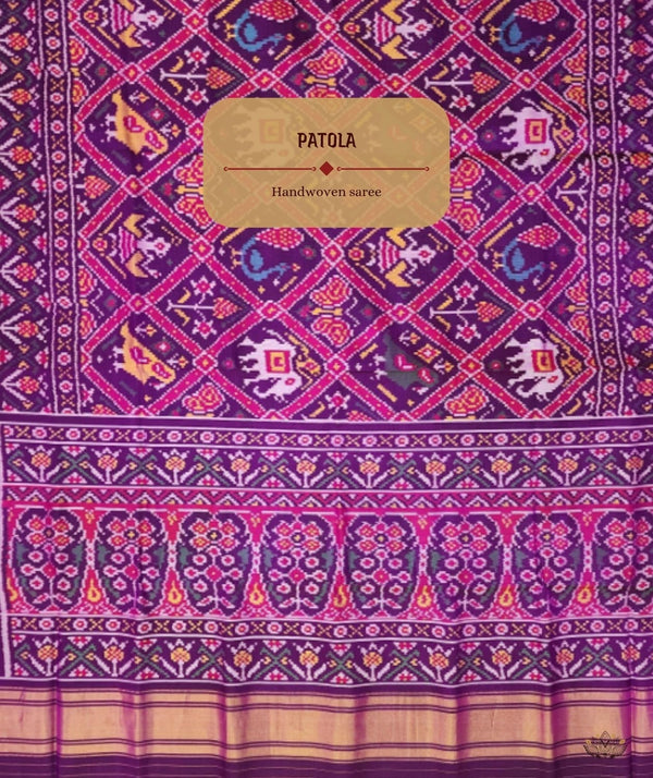 Patola Semi Double Ikat Sarees