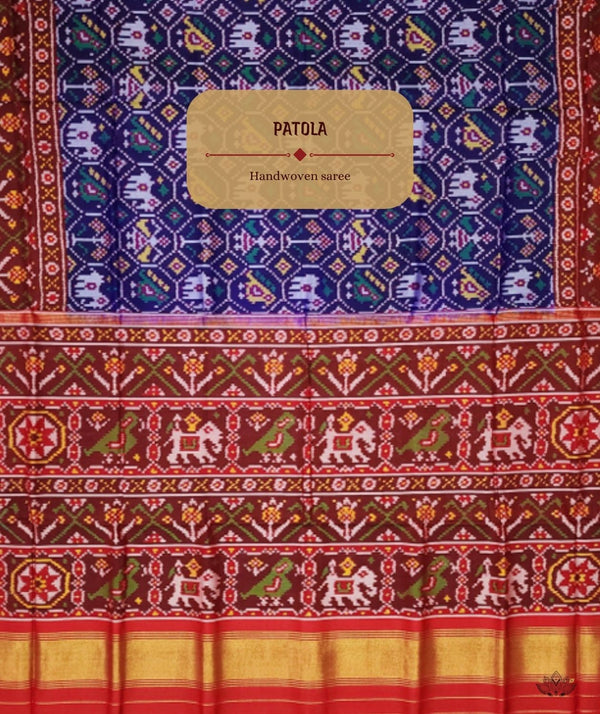 Patola Semi Double Ikat Sarees