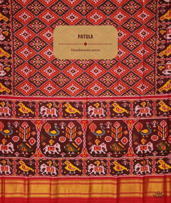 Patola Semi Double Ikat Sarees